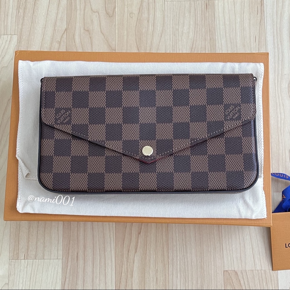 LV Louis Vuitton Felicie Pochette Damier Ebene - Picture 3 of 15